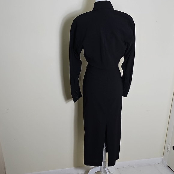 Zara Elegant Black Button-Up Dress Size XS - Picture 6 of 12